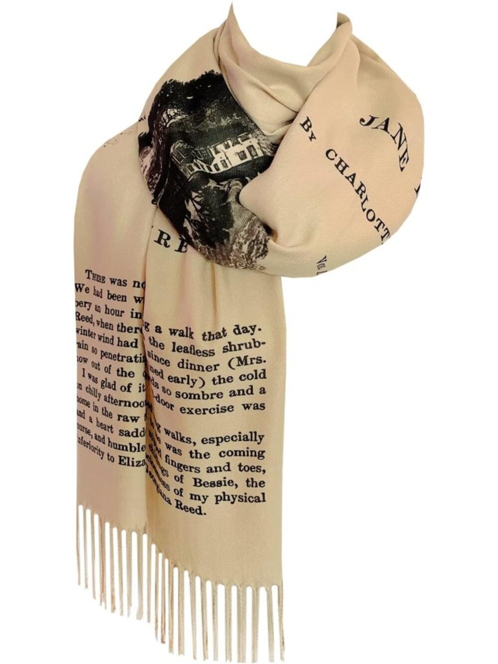 Chic Jane Eyre Inspired Scarf/Shawl - Literary Fashion Accessory for All Seasons